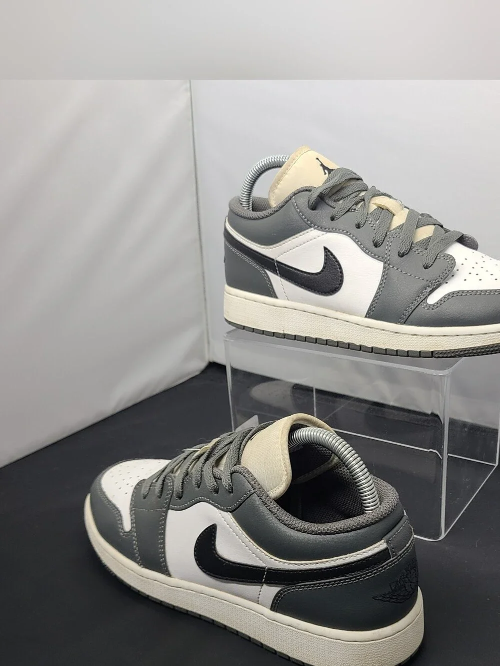 Air Jordan 1 Low GS 'Iron Grey Black' 553560-152 Youth size 7Y